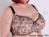 Nessa Tatuaz Soft UW Bra Beige & Black-thumb Underwired, unpadded soft cup lace balconnet 65-110, D-O N034-500