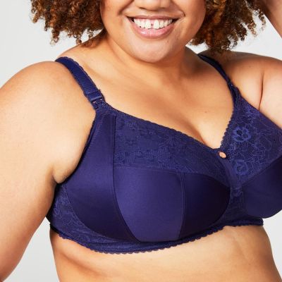 Cake Maternity  Tea Non Wired Full Cup Nursing Bra Navy Non-wired lace detailed drop cup nursing bra 70-95, E-L 21-1035-25