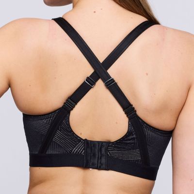 PrimaDonna The Game UW Sports Bra Black Underwired sports bra with racerback option 70-95, D-H 6000510-ZWA