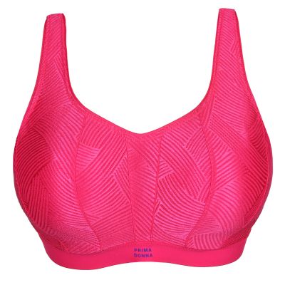 PrimaDonna The Game UW Sports Bra Electric Pink Underwired sports bra with racerback option 70-95, D-H 6000510-ELP