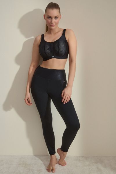 PrimaDonna The Game UW Sports Bra - Black Underwired sports bra with racerback option. 70-95, D-H 6000510-ZWA