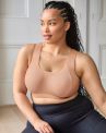 Sculptresse by Panache 9443 Thrive UW Non-Padded Sports Bra - Dusty Rose-thumb Underwired, non-padded sports bra with racerback option. 75-105, E-O SCU-9443-DUE