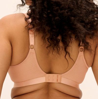 Elomi Tiernie Non-Wired Bralette - Sahara Non-wired, non-padded soft mesh and lace bralette. 70-100, E/F - M/N EL303317-SAH