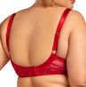 Nessa Tiffany UW Soft Bra - Lipstick Red-thumb Underwired non-padded balconnet with double layer mesh and stretch lace cups. 65-100, E-O TIF-550-RED