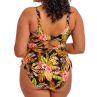 Elomi Tiger Valley Non-Wired Plunge Swimsuit Black-thumb Non-wired bra-sized swimsuit. 75-95 G/H - K/L ES802343-BLK