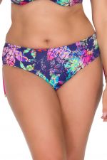 Tropical Vibes Bikini Brief Purple Leaves