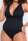 Curvy Kate Twist & Shout Non Wired Plunge Swimsuit Black-thumb Non-wired, dual sized swimsuit 65-90 E/F - M/N CS-024-606-BLK