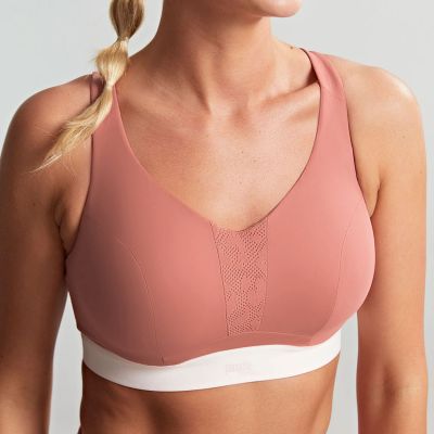Panache Sport Panache Ultra Perform UW Non-Padded Sports Bra Sienna Underwired, non-padded sports bra with racer back option. 65-90, D-J 5022-SIA