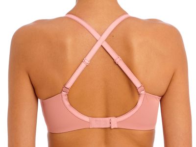 Freya Undetected UW Moulded Demi T-shirt Bra Ash Rose Underwired, padded t-shirt bra with smooth, moulded cups and convertible straps. 60-85, D-L AA401708-ASE