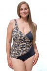 Plaisir Untamed Faux Wrap Swimsuit Big Cats-thumb Swimsuit with built-in underwired cups 42-56, C-H T0056-18/CATS