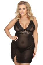 Anaïs+ Valencia Mesh&Lace Dress Black