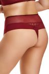 Nessa Valentina High Waist Brazilian Claret-thumb  S-5XL VAL-NO1-CLT-N400