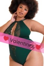 Indulgence Lace Body Emerald Green