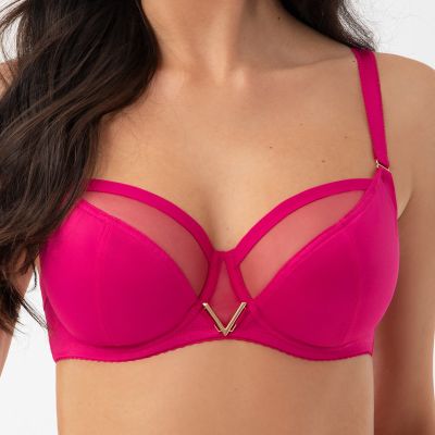 Gorsenia Vicky UW Soft Bra Fuchsia Underwired, non-padded balconnet bra. 65-95, D-M K564/1-FUC