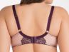 Gorsenia Violet Soft Bra Purple & Pale Pink-thumb Underwired, non-padded bra with removable decorative straps. 65-100, D-M K801