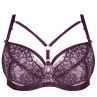 Gorsenia Violet Soft Bra Purple & Pale Pink-thumb Underwired, non-padded bra with removable decorative straps. 65-100, D-M K801