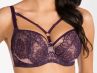 Gorsenia Violet Soft Bra Purple & Pale Pink-thumb Underwired, non-padded bra with removable decorative straps. 65-100, D-M K801