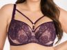 Gorsenia Violet Soft Bra Purple & Pale Pink-thumb Underwired, non-padded bra with removable decorative straps. 65-100, D-M K801