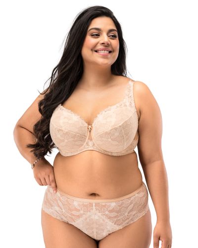 Nessa Vittoria UW Padded Bra - Beige & Ecru Underwired, padded bra. 60-95, D-M VIT-N502-B&E