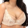Nessa Vittoria UW Soft Bra - Beige & Ecru-thumb Underwired non-padded balconnet with double layer mesh and stretch lace cups. 65-100, E-O VIT-N550-B&E
