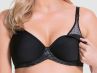 Cake Maternity  Waffles UW 3D Spacer Nursing Bra Black-thumb Underwired, seamfree t-shirt drop cup nursing bra 65-85, E-K 24-1031-06