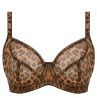 Freya Wild Side UW Soft Plunge Bra Leopard-thumb Underwired, non-padded soft cup bra 60-85, D-O AA401202-LED
