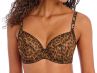 Freya Wild Side UW Soft Plunge Bra Leopard-thumb Underwired, non-padded soft cup bra 60-85, D-O AA401202-LED