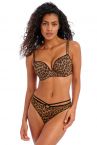 Freya Wild Side UW Moulded Plunge Bra Leopard-thumb Underwired, moulded and seamless plunge 60-85, D-J AA401231-LED