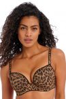 Freya Wild Side UW Moulded Plunge Bra Leopard-thumb Underwired, moulded and seamless plunge 60-85, D-J AA401231-LED