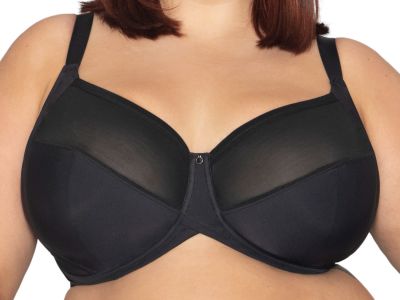 Curvy Kate Wonderfull Full Cup Bra Black Underwired, non-padded full cup bra with Cushion Comfort pads 70-105, E-O CK-018-102-BLK