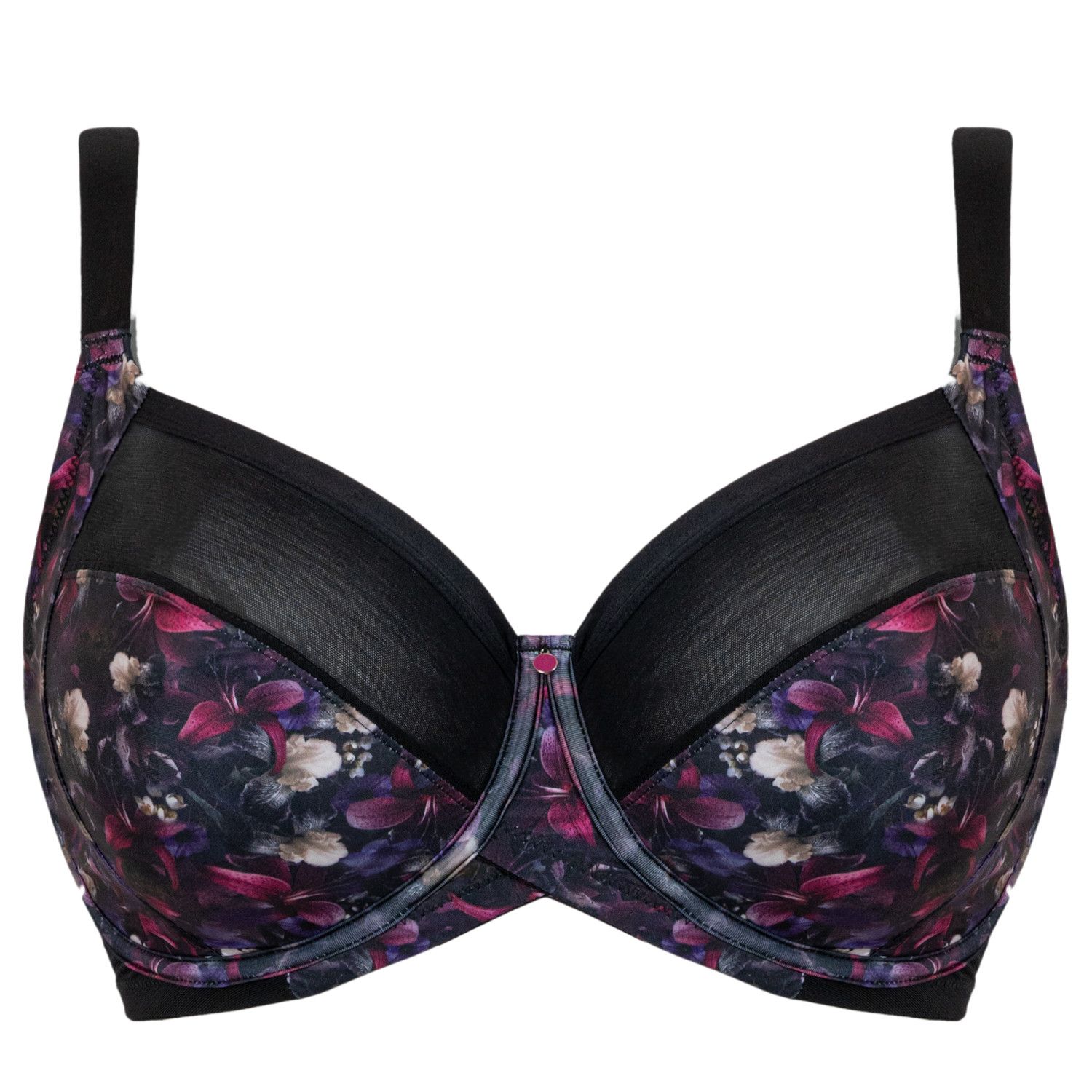 Women's Multi color floral pattern Soft Cup Bra, size 75C (285-8