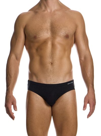Modus Vivendi Silk brief black Low Cut Brief 47% Silk, 47% Viscose, 6% Elastan S-XL 08512