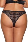 Ava Lingerie Yasemin Brazilian Thong Black-thumb  M-3XL AV2105/B-BLK