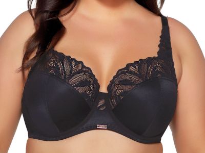 Ava Lingerie Yasemin Soft Bra Black Underwired, soft cup bra with wiring. 65-105, D-L AV2106-BLK