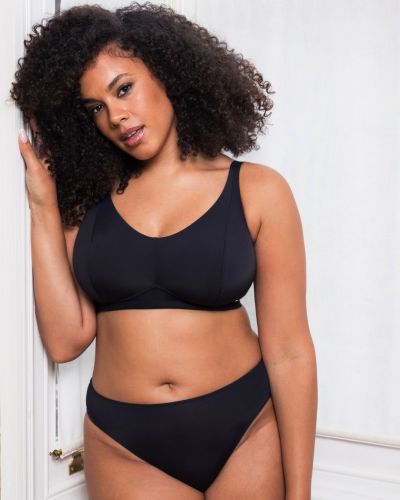 Curvy Kate Zen Non Wired Soft Bralette Black Non-wired bralette with adjustable straps. 65-90 E/F - M/N CK093110-BLK