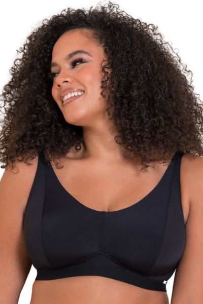 Curvy Kate Zen Non Wired Soft Bralette Black Non-wired bralette with adjustable straps. 65-90 E/F - M/N CK093110-BLK
