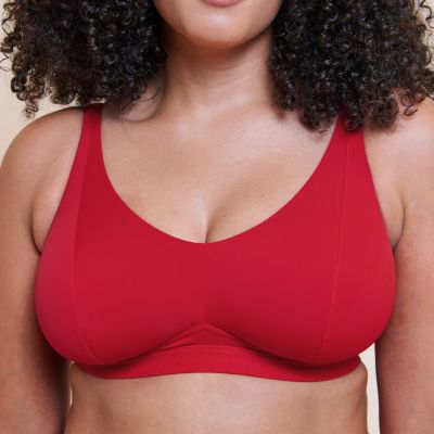 Curvy Kate Zen Non Wired Soft Bralette - Red Non-wired bralette with adjustable straps. 65-90 E/F - M/N CK093110-RED