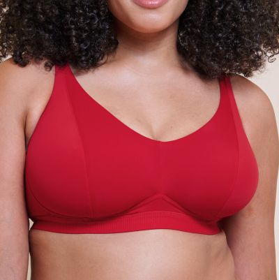 Curvy Kate Zen Non Wired Soft Bralette - Red Non-wired bralette with adjustable straps. 65-90 E/F - M/N CK093110-RED