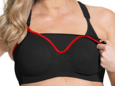Cake Maternity  Zest Nursing Sports Bra Black (ei saatavana suomen ulkopuolelle!) Flexi wire nursing sports bra with padded cups 70-90 E-K 24-1018-06