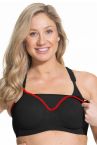 Cake Maternity  Zest Nursing Sports Bra Black (ei saatavana suomen ulkopuolelle!)-thumb Flexi wire nursing sports bra with padded cups 70-90 E-K 24-1018-06