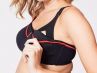 Cake Maternity  Zest Nursing Sports Bra Black (ei saatavana suomen ulkopuolelle!)-thumb Flexi wire nursing sports bra with padded cups 70-90 E-K 24-1018-06