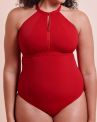 Curvy Kate Zip Tide Non-Wired Multiway Swimsuit - Red-thumb Non-wired swimsuit with adjustable coverage. S/36-38 - 2XL/52-54 CS-035606-RED