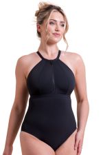 Zip Tide Non-Wired Multiway Swimsuit - Black