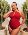 Curvy Kate Zip Tide Non-Wired Multiway Swimsuit - Red-thumb Non-wired swimsuit with adjustable coverage. S/36-38 - 2XL/52-54 CS-035606-RED