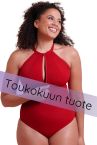 Curvy Kate Zip Tide Non-Wired Multiway Swimsuit - Red-thumb Non-wired swimsuit with adjustable coverage. S/36-38 - 2XL/52-54 CS-035606-RED