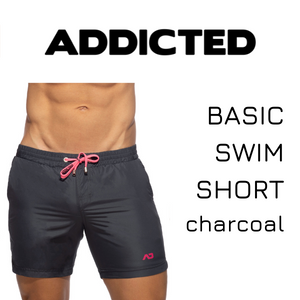 Addicted basic swimshort charcoal