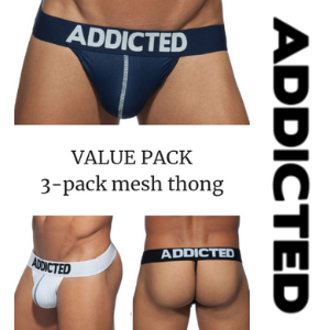 Addicted Mesh Thong 3-pack HerMan