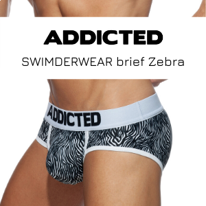 Addicted Swimderwear zebra
