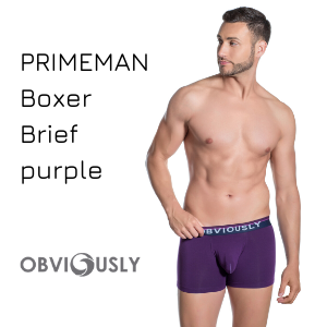 Obviously PrimeMan boxer brief purple